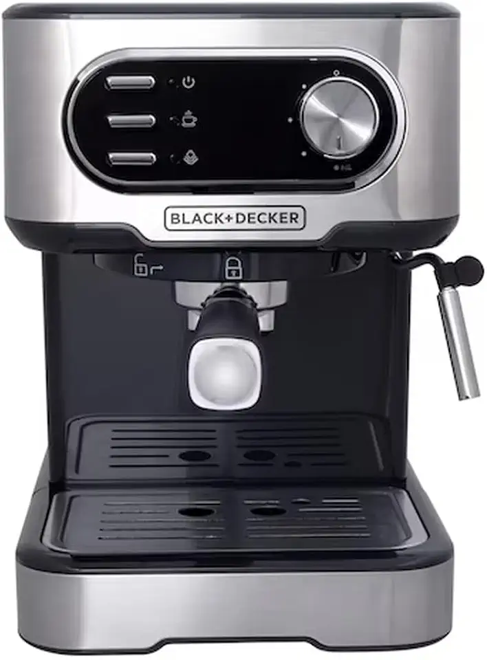 BLACK+DECKER Cafeteira Elétrica, Compatível com Cápsulas Nespresso e Dolce Gusto, Até 2 Xícaras de Café Simultâneas, 220 V, Modelo CE1100G-B2