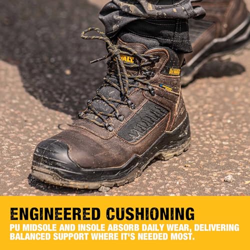 DEWALT Reynolds Men's Waterproof, Leather, Steel Toe, Safety Work Boot2