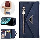 Miagon Galaxy Note 20 Plus Crossbody Reißverschluss Hülle,Brieftasche Geldbörse Handtasche mit Schulterriemen Flip Kartenhalter Ständer PU Leder Cover für Samsung Galaxy Note 20 Plus