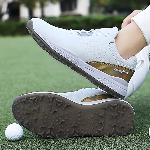 Image of Professional Men Golf Shoes Comfortable Spikeless Outdoor Golf Walking Sport Sneakers for Men