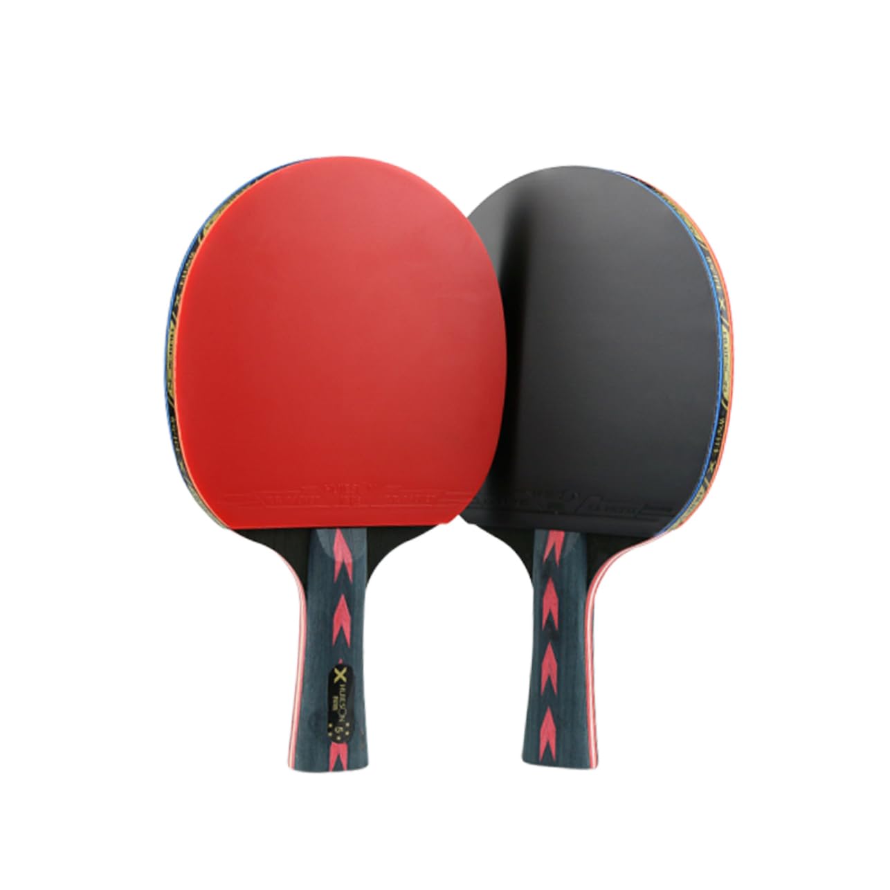 GAROZATION Super Lightweight 5 Star Pingpong Racket Double Pimples- Teenager Players (Horizontal Grip)