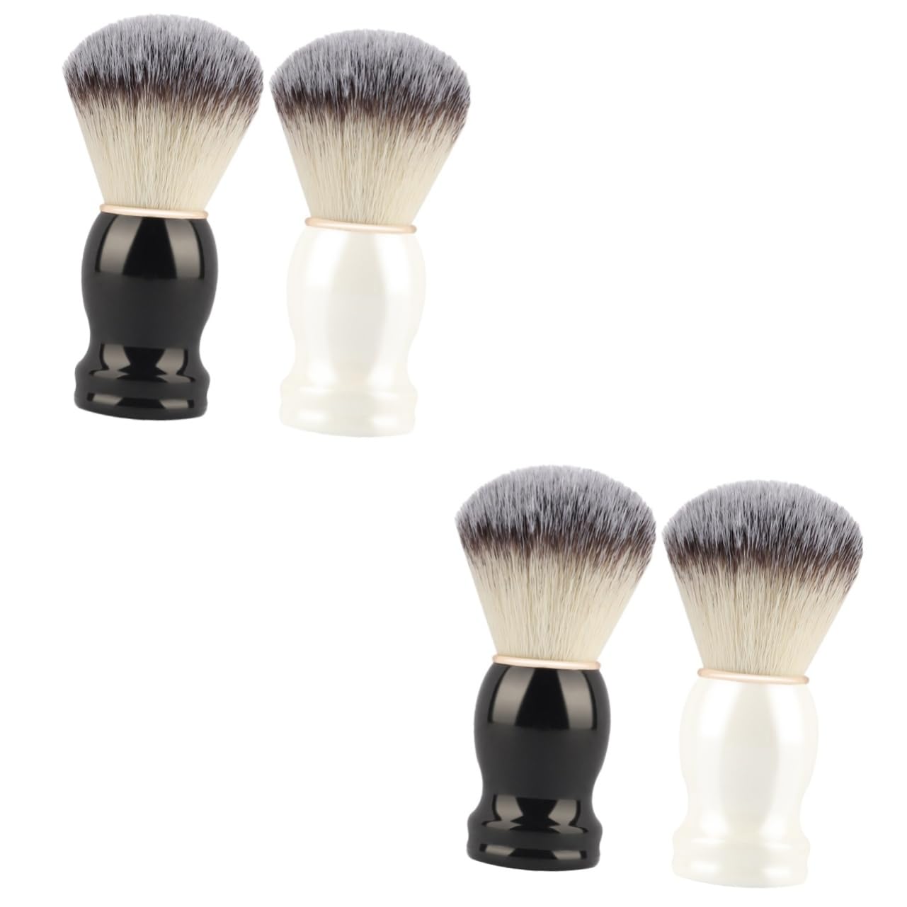 SOESFOUFU 2sets Men's Shaving Set Shaving Brush and Brush for Beard Comfortable 2pcs*2