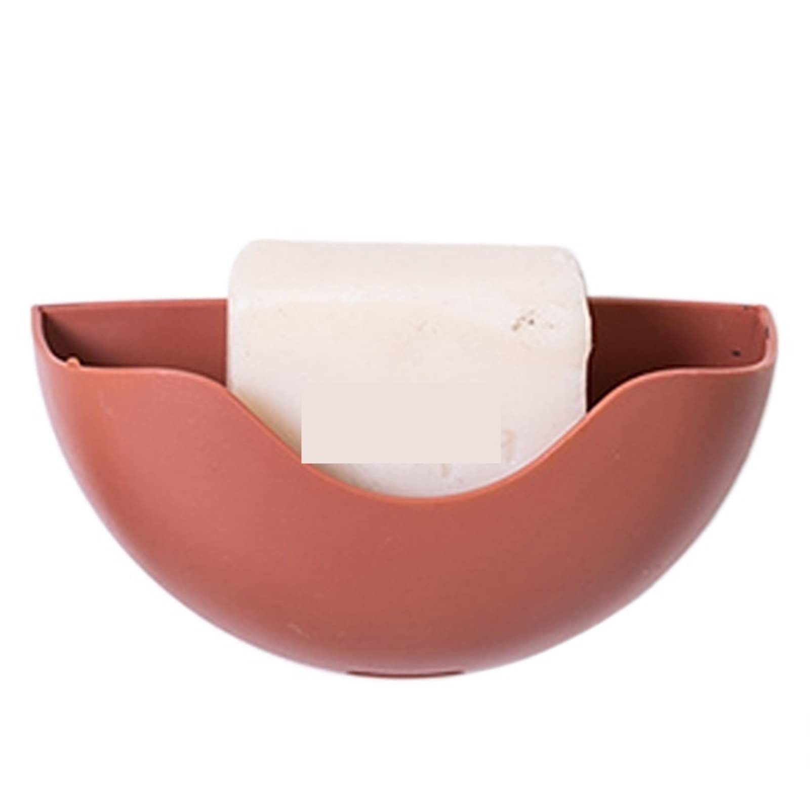 Soap dish, No Punching Drain Suction Cup Storage Box Bathroom Soap Dish Holder(Red)