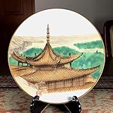 平山郁夫 『シルクロード美術飾皿 敦煌の莫高窟』 大皿