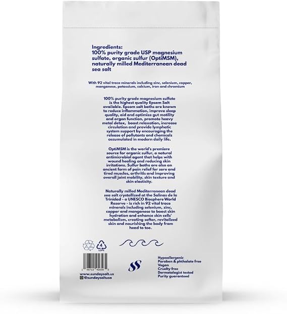 Epsom Salt with OptiMSM Sunday Salt