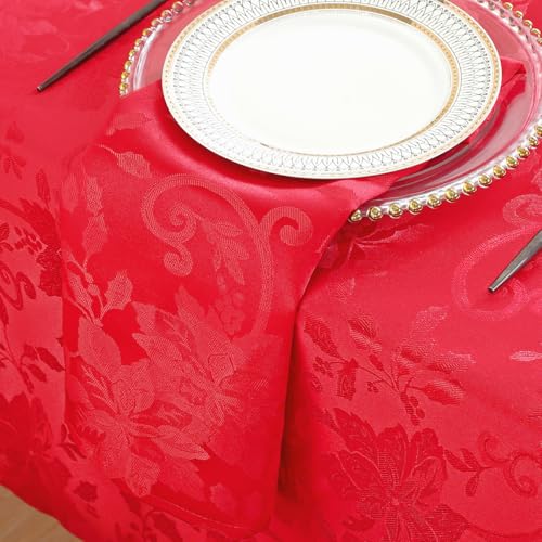 Servilletas de Tela Navideñas Jacquard 20"x20" Set x4 Rojo miniatura 2