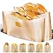 10 Piezas Bolsa Tostadora Toastabags Antiadherente Bolsa de Horno No tóxico, para Pizza, Sándwiches de Queso Parrilla, Panini, Nuggets de Pollo, Tostadas, Salchichas, Verduras Etc—Beige, 2 Tamaños