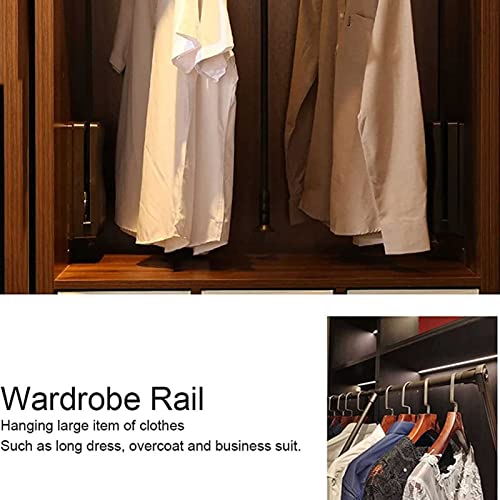 Adjustable Pull Down Closet Rods, Soft-Close Wardrobe Lift Retractable Cabinet Rail For Inside Cabinet, For Hanging Clothes Wardrobe Lift Rail Organizer #TOP2