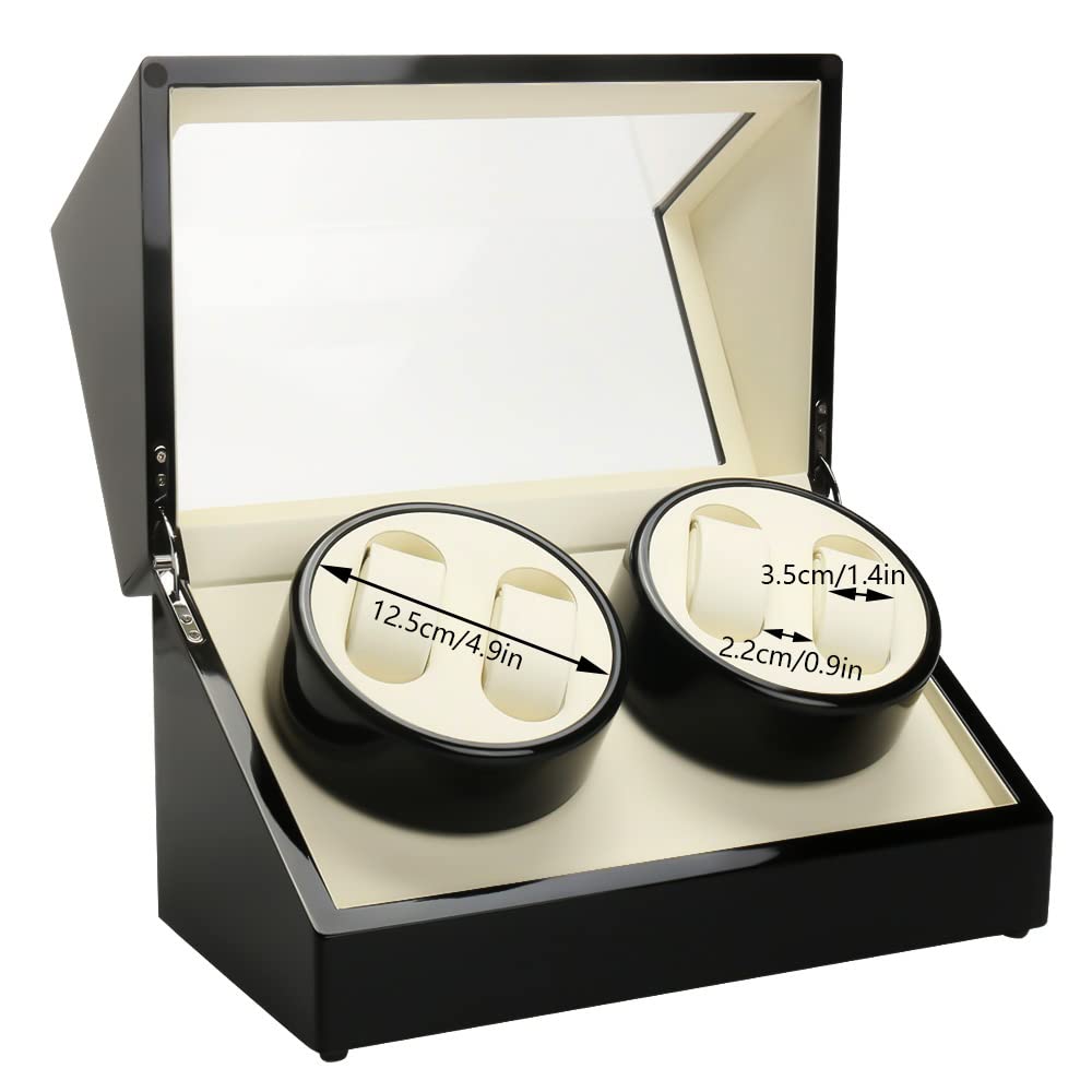 Automatische Uhrenbeweger Box, 4+0 HOL Beweger Uhrenbox Automatikuhren Watch Winder Aufladung 34 * 20 * 18cm