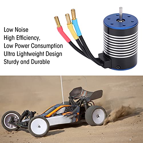 Dilwe 1/10 RC Car Motor, 4300KV 900W 50000 RPM, High Speed & Low Noise & High Performance Durability - Image 3
