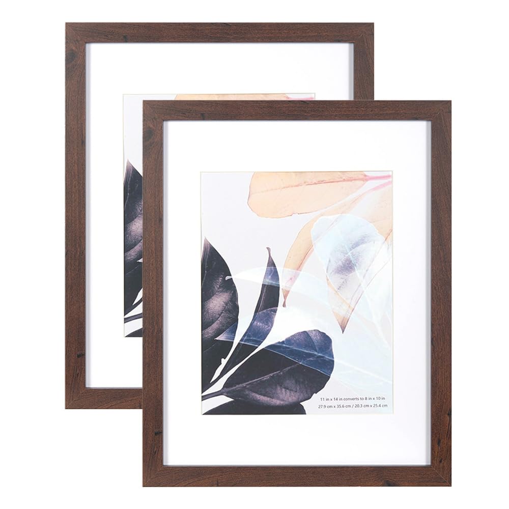 WOLTU Cornice per Foto 10x15 cm Set di 10 da Parete e Tavolo, Cornice per Poster Nero in Plastica, Collage Foto Portafoto Montaggio Verticale o Orizzontale