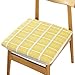 NIL Cotone E Lino Spugna Cuscini di Seduta Cuscino del Sedile for Cene Sedie della Sala Addensare Sede Didattica Ammortizzatore di Sede di Ass Pad (Color : Yellow, Size : 45cm*45cm)