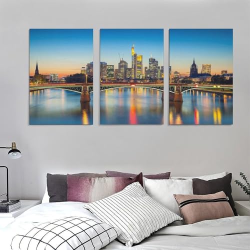 Poster sur toile Francfort tableau déco grand format