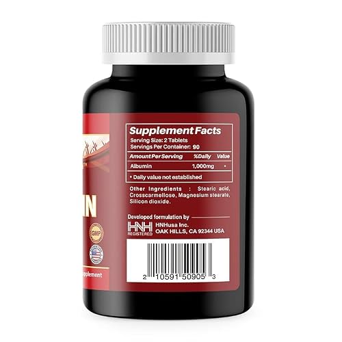 Dr.k&C Hnhusa Mega Albumin Protein 1000Mg 180 Tablets Healthy Kidney Liver Function Wellness Overall Health Support Energy Life Balance Supplement #TOP1