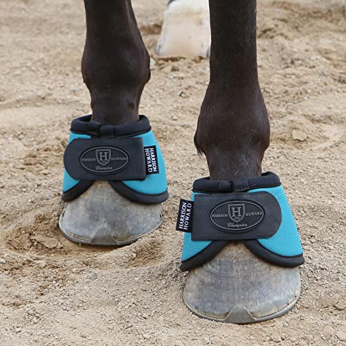 Image of Harrison Howard Horse Bell Boots Overreach Bell Boots No-Turn Bell Boots for Horse-Durable Protective Hoof Boot