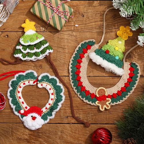 Disfraz Navidad para perros y gatos Geyoga 4 piezas miniatura 3