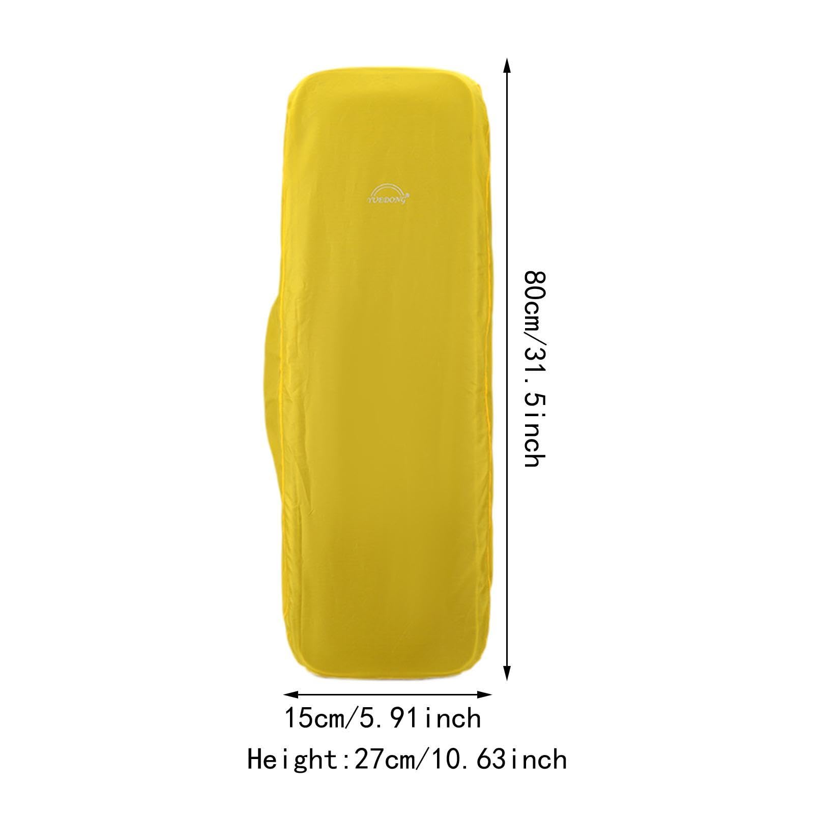 Baoblaze Copertura antipioggia per violino Custodia per violino Impermeabile Multifunzione Leggera Custodia per strumento per violino Antipolvere per viaggio, Rettangolo giallo