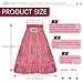 KLHB-YF 21 Oz Pink Cotton Mop Head Replacement Heavy Duty Industrial Commercial Mop Head Heavy Duty for Commercial & Home Cleaning