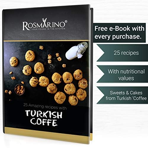 ROSMARINO Edelstahl-Induktions-Mokka-Kanne 785 ml - model 2025 - Moderne Türkische Cezve-Kaffeekanne mit 3-lagigem Stahlboden (785 ml)