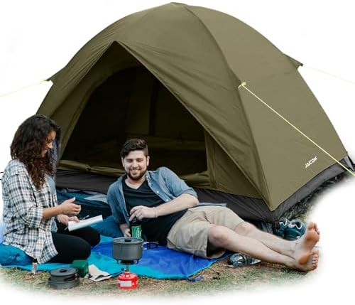 JAICOM Tente 2-4 Personnes Tente de Camping, Ultra-légère et Port...