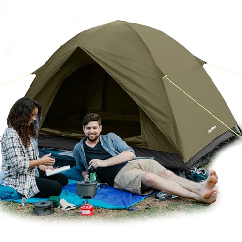 JAICOM Tent, 2-4 Man Tents for Camping, 4 Seasons Waterproof & Windproof Dome Tent, Ultralight, Easy Setup for Outdoor, Backpacking, Hiking, Camping, Garden