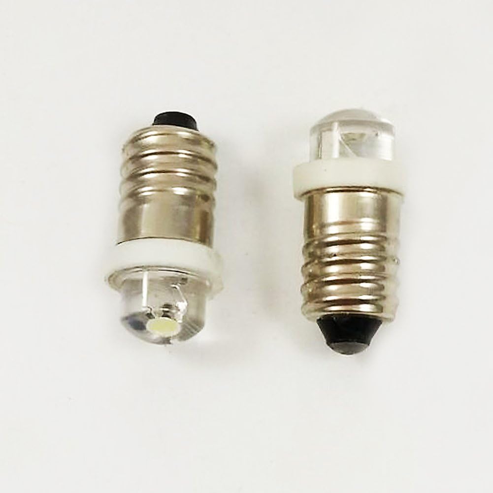 3/5/10PCS E10 4.5V 0.5W White LED MES Upgrade Bulb Lamp Replacement for Torch Flashlight Headlight Bicycle - AAA / 3C / 3D Cells