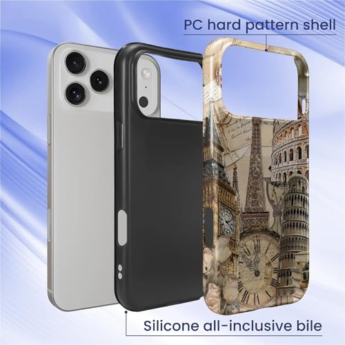 Coque iPhone 17 Pro Max de qualité supérieure mate au design européen rétro - 3
