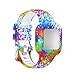 Bands Compatible with Garmin vivofit jr.3 Bands Accessories Replacement Band Camouflage Floral Leopard Pattern Starp with Metal Secure Clasp for vivofit jr.3 (Multicolor)
