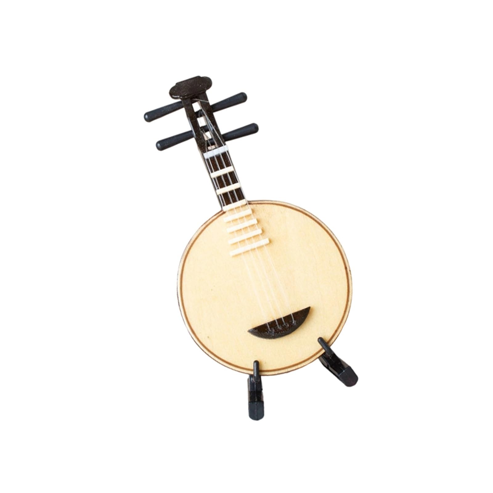 ZXFJYUIP Miniature Yueqin Model Ornament Traditional Retro Musical Instrument Desktop Living Room Decoration(Yueqin 10CM)