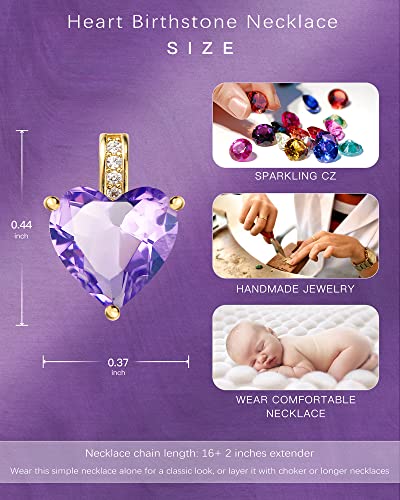 Personalized Necklace For Girls, Tween Teen Necklaces For Girls, Girls Necklaces In Girls Jewelry, June Birthstone Jewelry For Women, Heart Necklace, June Birthday Gifts For Women, Birthstone Necklace For Women, Birthstone Necklaces For Girls, Love Necklace, June Birthstone Necklace, Heart Necklace For Girls, Alexandrite Necklace #TOP5