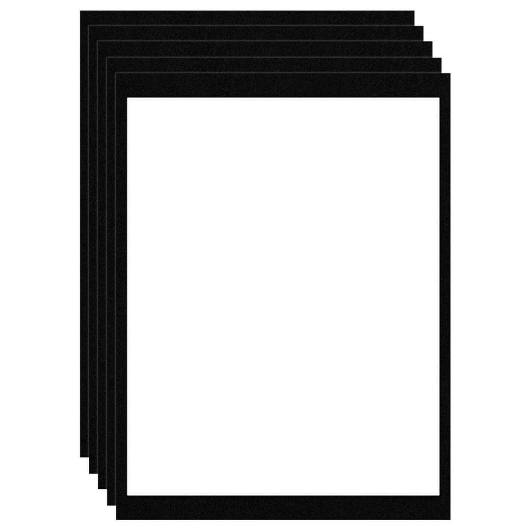 Procut Global 12x16" Black Picture Mounts Board to Fit 14x11" Aperture Size - Photo Mount Card Ideal for Prints, Artwork, Crafts & Certificates - Sizes & Colors Available - Pack of 5