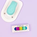Craftelier - Magnetic Stapler for Paper, Photographs, Scrapbooking and Craft Materials | 1000 Staples Included | Capacity to Staple up to 6-8 Papers Together | Turquoise and White Colour