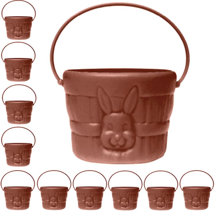 Kit 10 Cestinhas de Coelho para Monta Kits Páscoa Chocolates e Doces