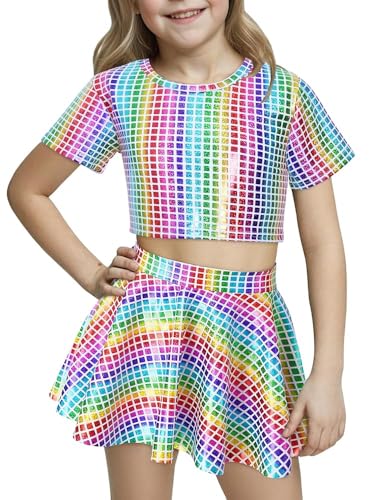 Set Falda y Top Brillante para Niñas Happy Cherry
