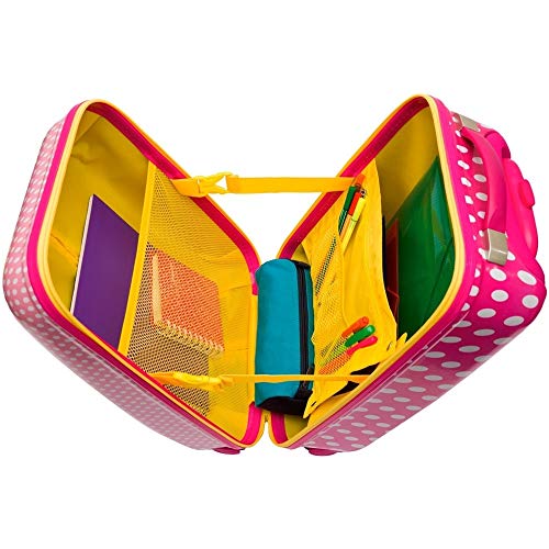 Malinha Infantil Escolar Minnie Com Rodinhas 360º