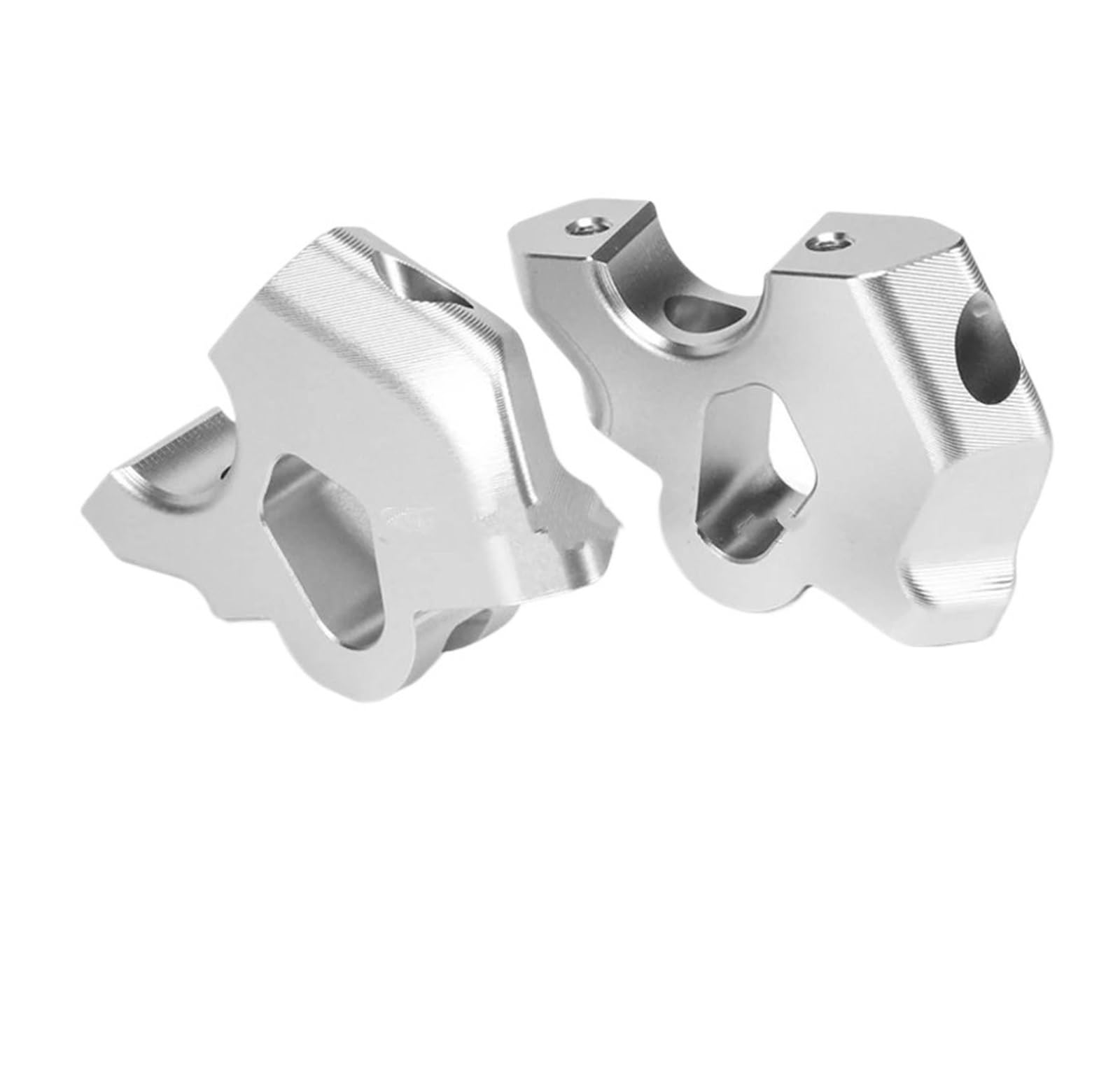 Elevador Manillar Para B&MW R 1300 GS R1300GS 2024 - Motocicleta Manillar Riser, Abrazadera Extender Adaptador (Silver)