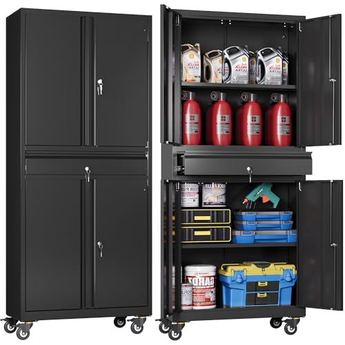 Devaiise Metal Garage Storage Cabinet with Lock