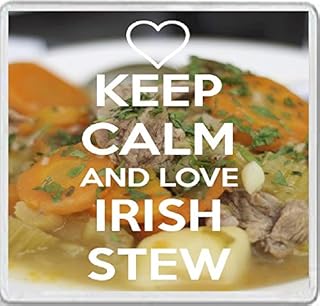 Keep Calm and Love Irish Stew - Large Square Acrylic Coaster