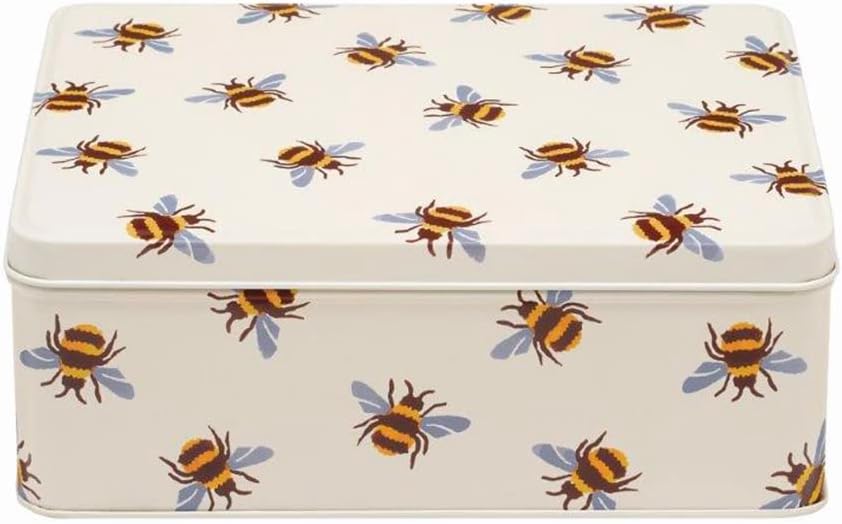 Emma Bridgewater - Bee - Deep Rectangular Deep Rectangular Tin 195 x 154 x 75mm
