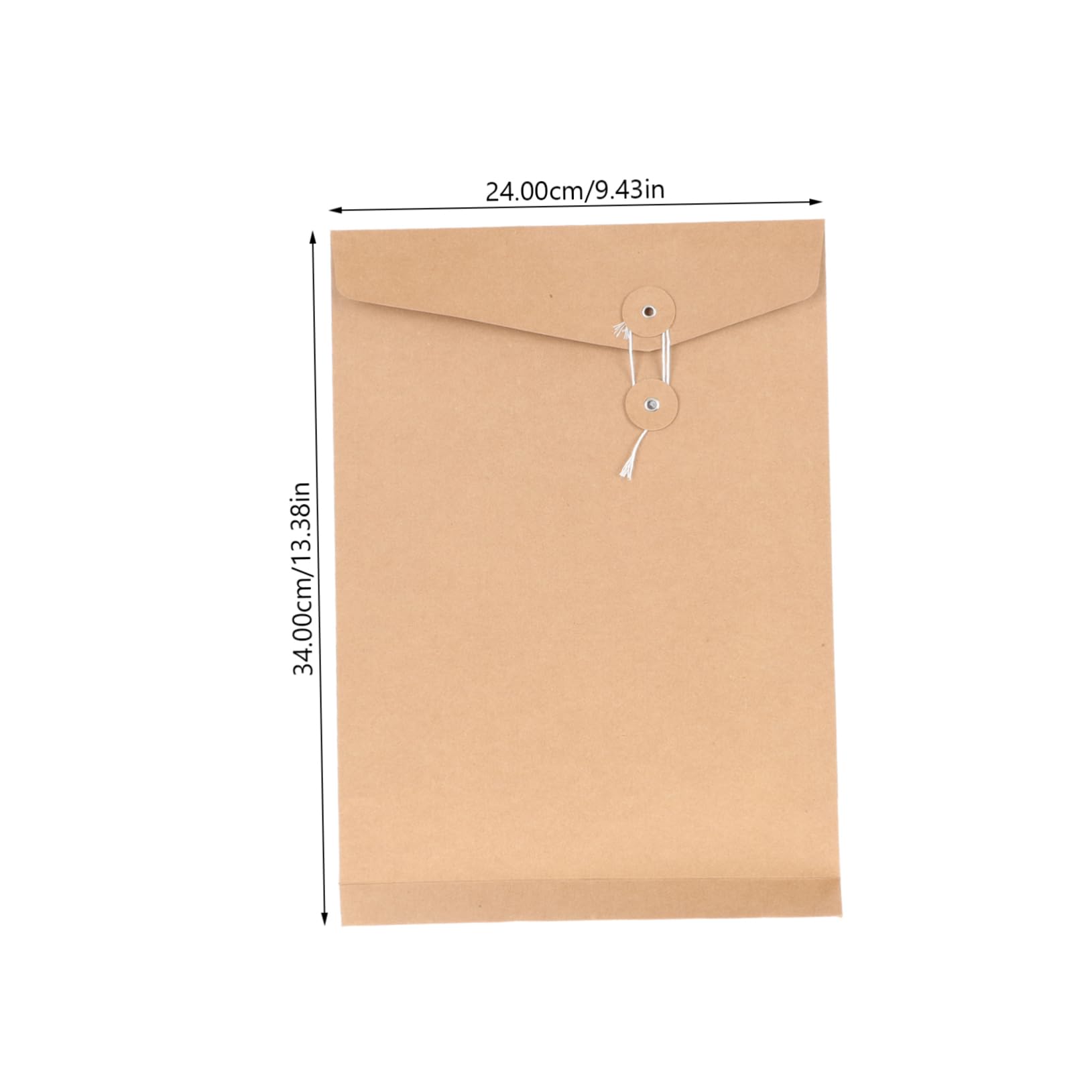 Enveloppes Kraft de Classement Ficelle, Lot de 10 pour Documents