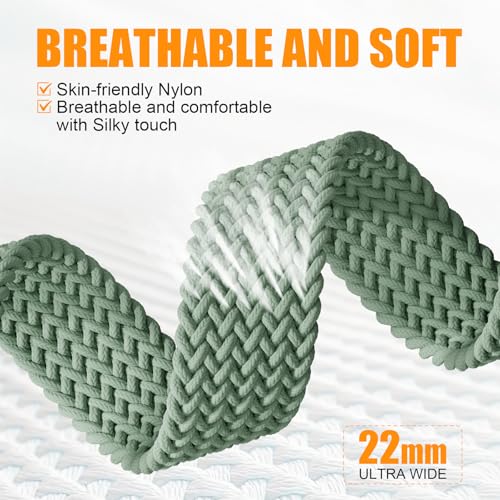 Image of BXUXOHS Magnetic Nylon Bands for Samsung Galaxy Watch 8 Band /Galaxy Watch 8 Classic,Braided Elastic Fabric No Gap Sport Strap for Galaxy Watch 8 /8 Classic 40mm 44mm 46mm men /women