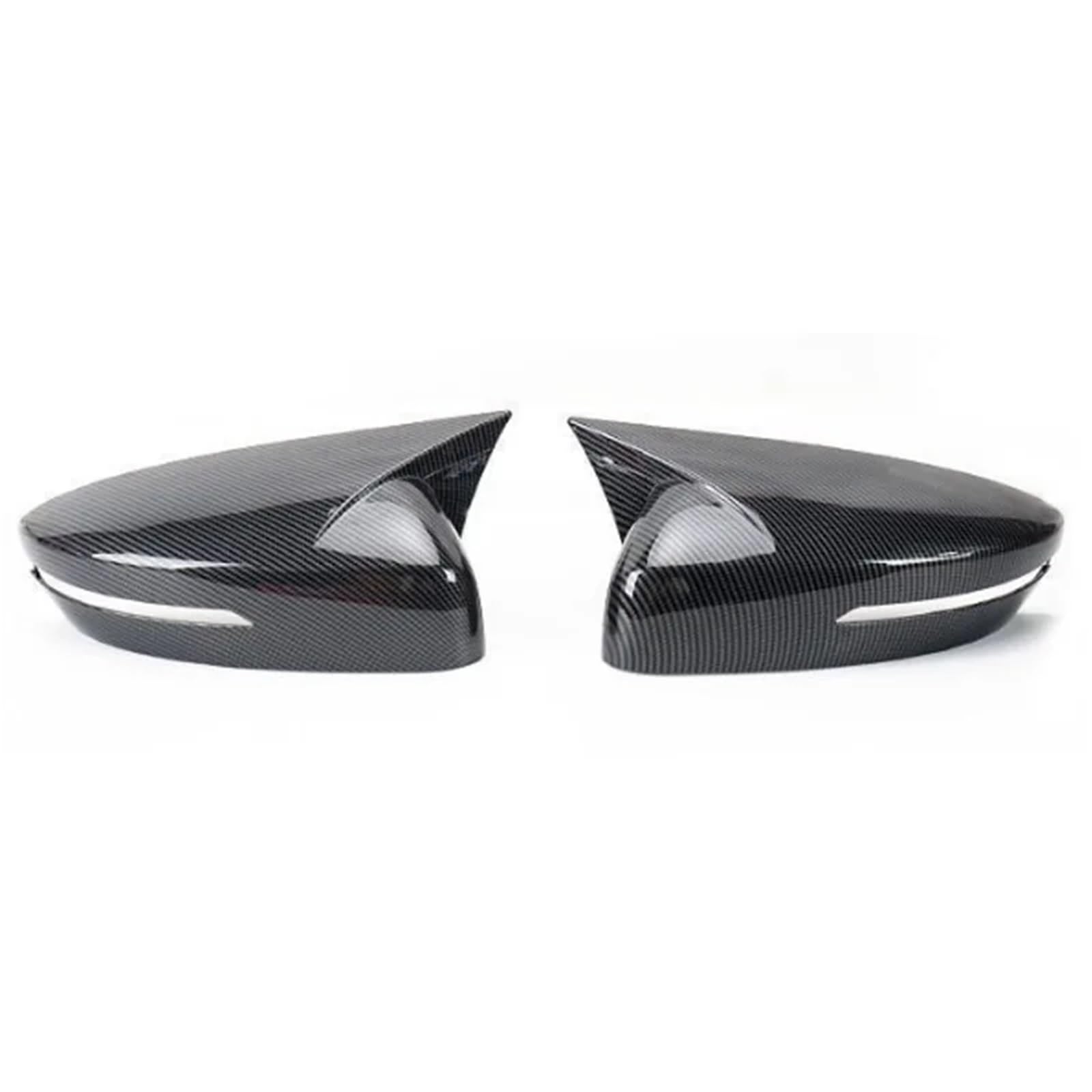 Rearview Side Mirror Covers Car Sticker Rearview Side Mirror Cover Wing Cap Exterior Door Rear View Trim for Trumpchi for GAC for Empow 2022 2023 Mirrors Housing(Carbon Look)