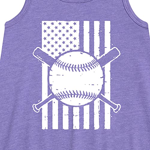 Instant Message - Baseball Flag - Girls Aline Dress2