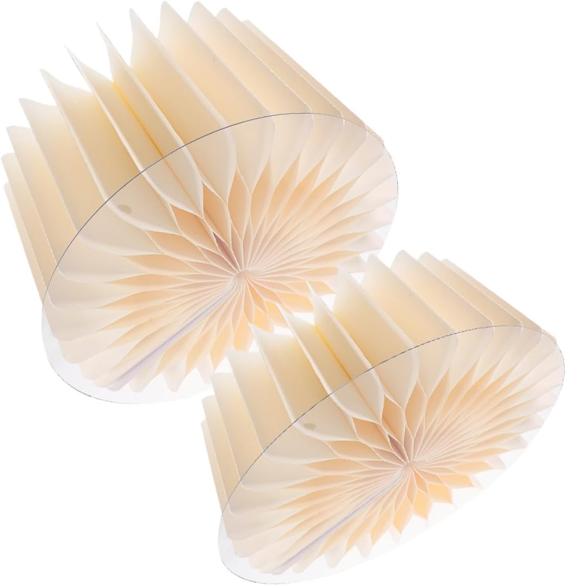 DOITOOL 2pcs White Foldable Paper Cylinder Cake Pedestal Stands for Party and Wedding Table Backdrop Decoration, Diameter 30cm Height 20cm 40cm, Reinforced Dessert Display Columns