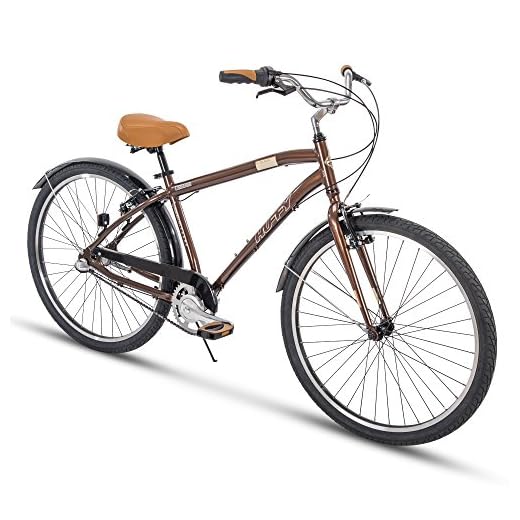 Huffy Mens Commuter Bike, Hyde Park 27.5 inch 3-Speed, Lightweight
