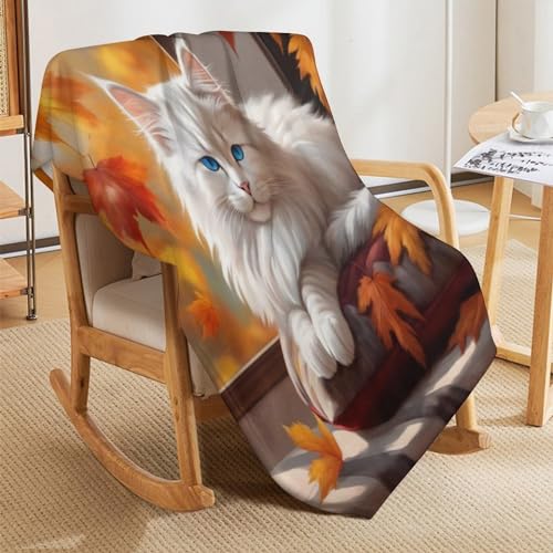 Couverture lit chat mignon plaid décoration intérieure flannel doux