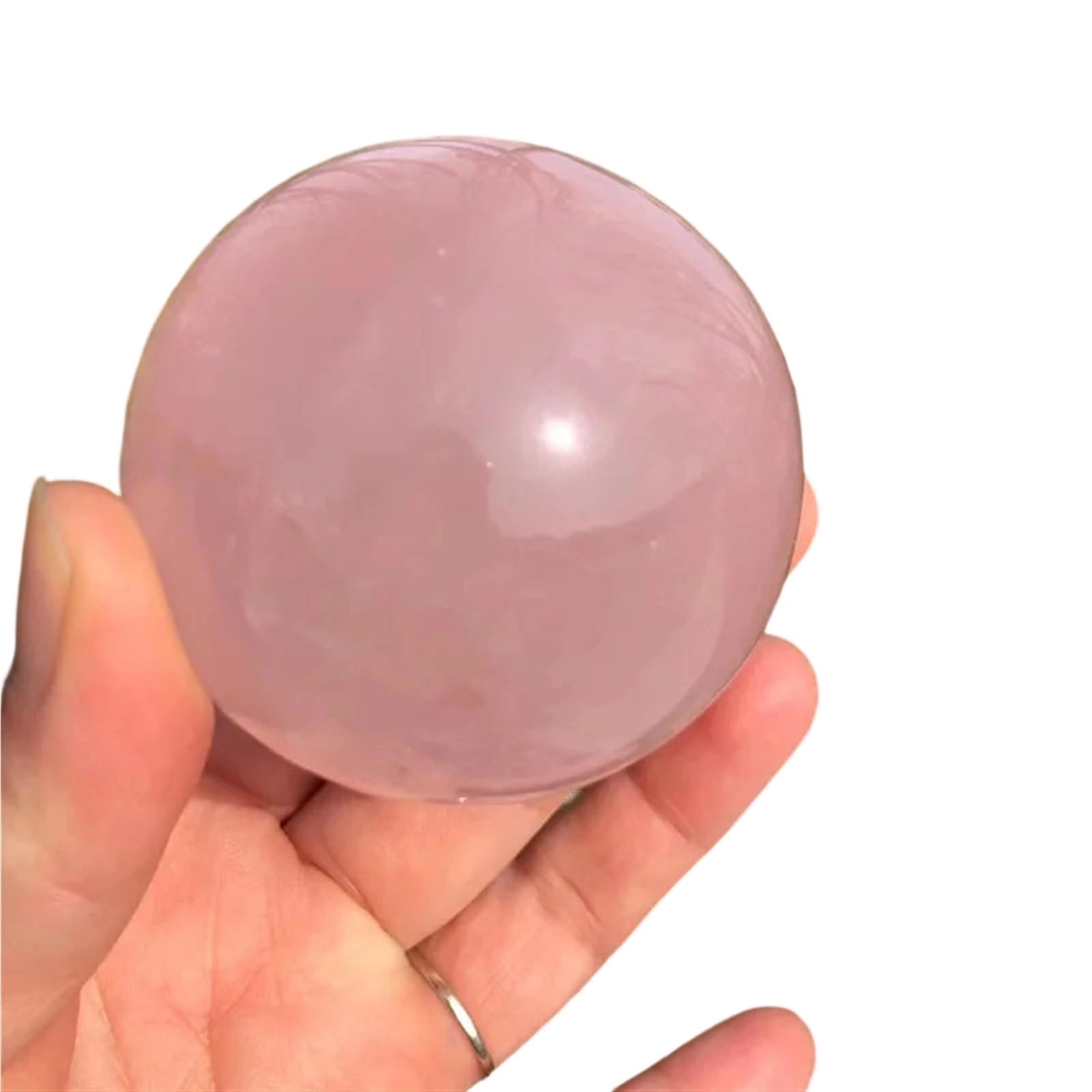 HAOYUNS Beautiful Natural Quartz Crystal Ball Home Decor Witchcraft Divination(6-7cm)