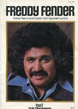 Paperback FREDDY FENDER Voice, Piano and Guitar with Spanish Lyrics Book