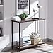 AMOAK Console Table, Sofa Table, Entryway Table, for Entryway, Living Room, 2-tie Shelf, Rustic Brown