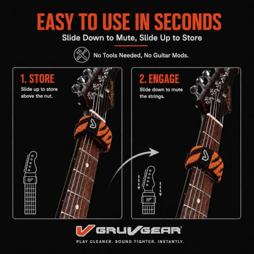 Image of Gruv Gear FW-1PK-TIG-MD Medium FretWraps Wild 'Tiger' String Muter (Tiger)